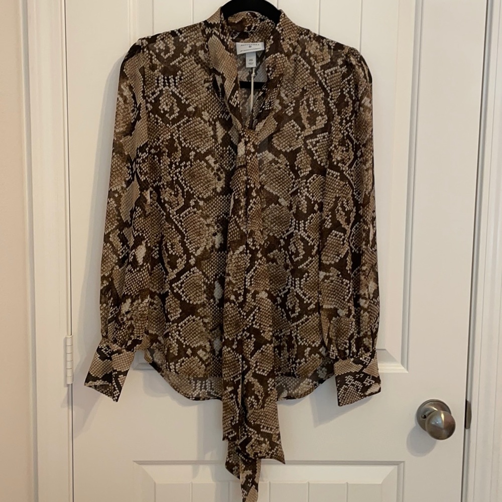 Altuzarra snakeskin print blouse